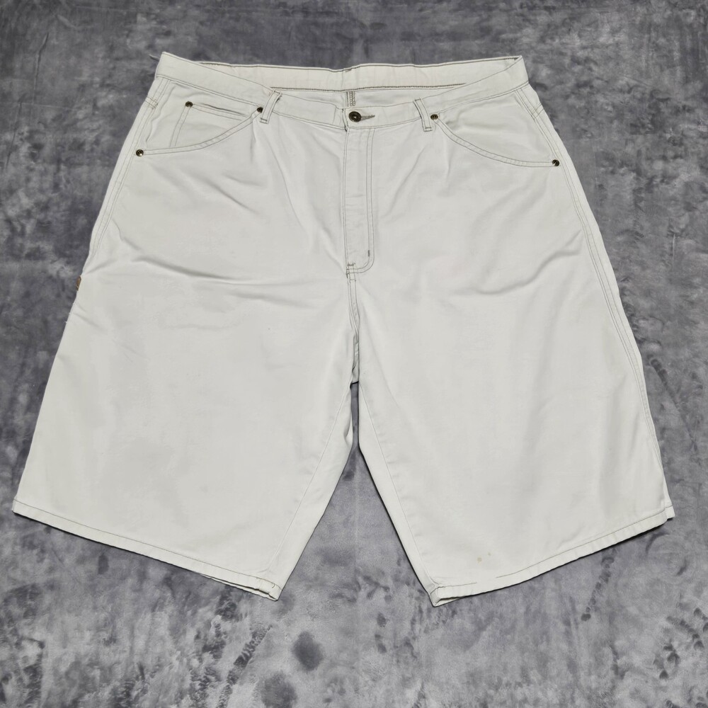 Vintage Ralph Lauren Polo Jeans Off-White 5 Pocket Carpenter Denim Shorts Sz 38